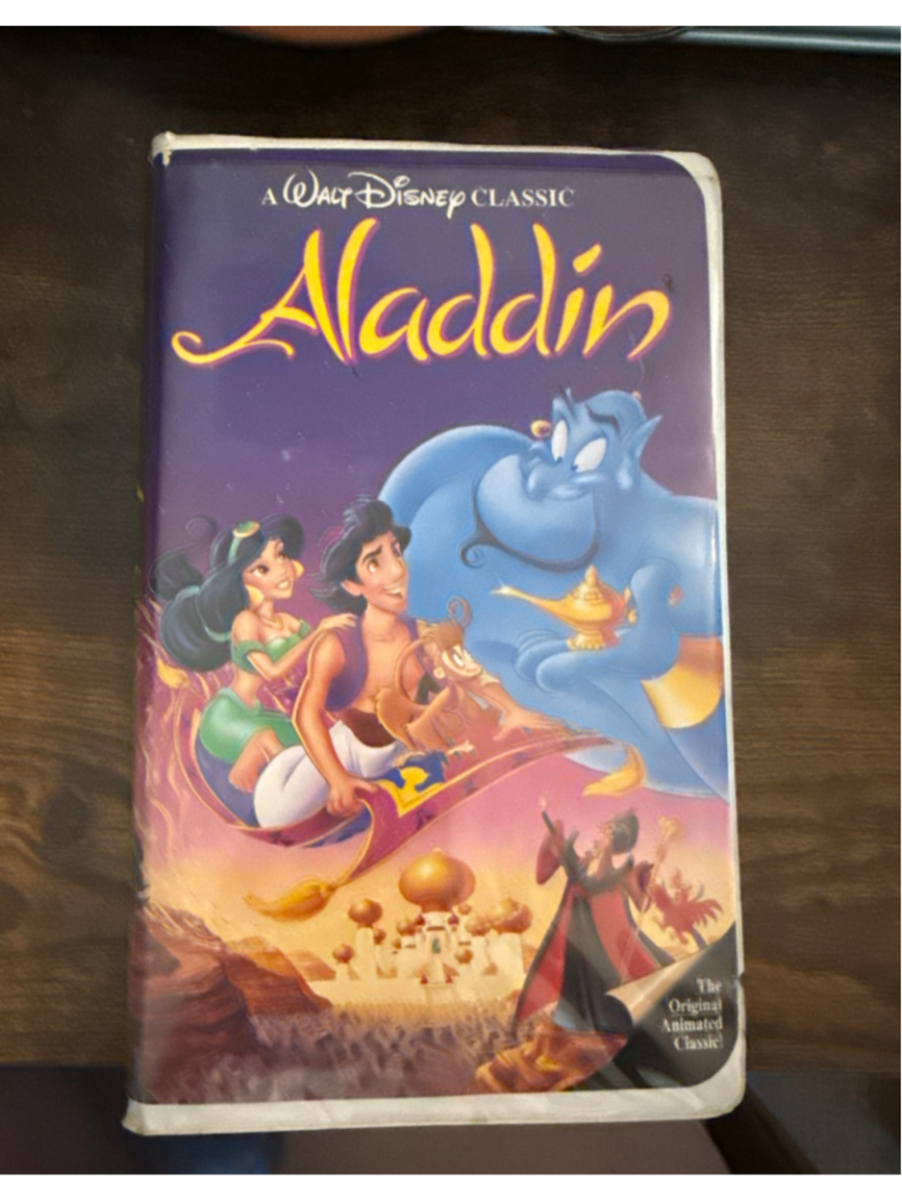 Vintage Disney Aladdin VHS Black Diamond Classic Clamshell Pre-Loved